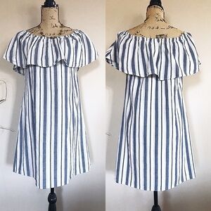 •LARA• ruffle shift dress